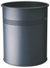 Kosz Na Śmieci 15 Litrowy Metalowy Okrągły Perforowany Antracytowy /Durable 330058