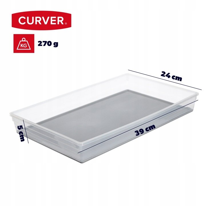 Curver Sistemo 244695 organizer szufladowy 9 przegród szary transparentny