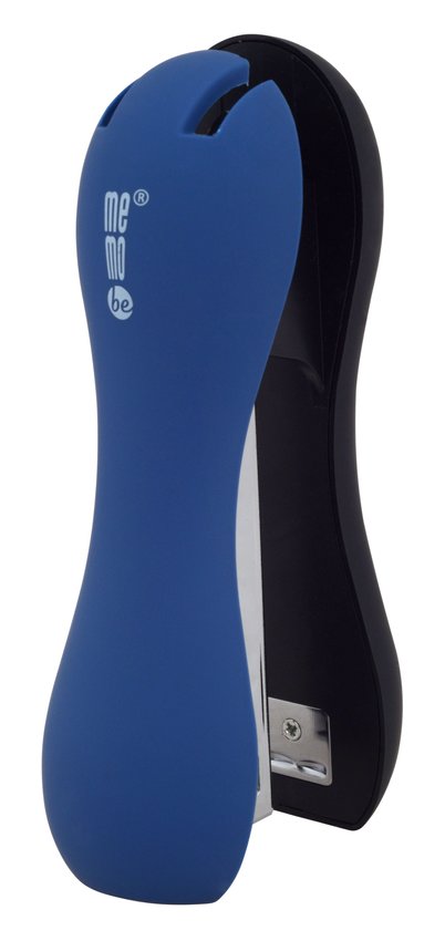 Zszywacz 24/6 Memobe Soft-Touch Niebieski Pastelowy