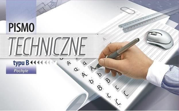 Blok A4 Pismo Techniczne typu "B "Pochyle" /Kreska