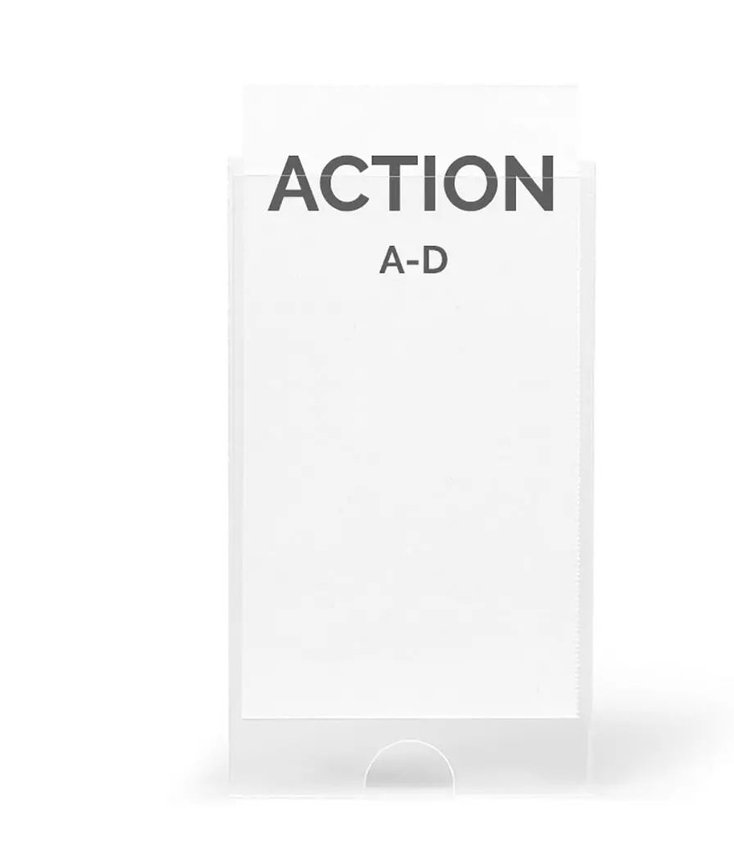 Kieszeń Samoprzylepna Djois X 3L 48 Szt. Na Etykiety + 48 Etykiet 35X75Mm