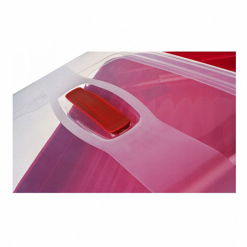 Curver 172568 duży prostokątny pojemnik na ciasto czerwony