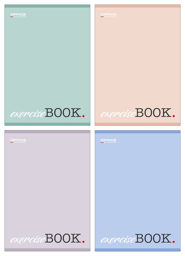 Zeszyt szkolny OFFICE PRODUCTS A5 w kratkę 32 kart., 60gsm mix kolorów