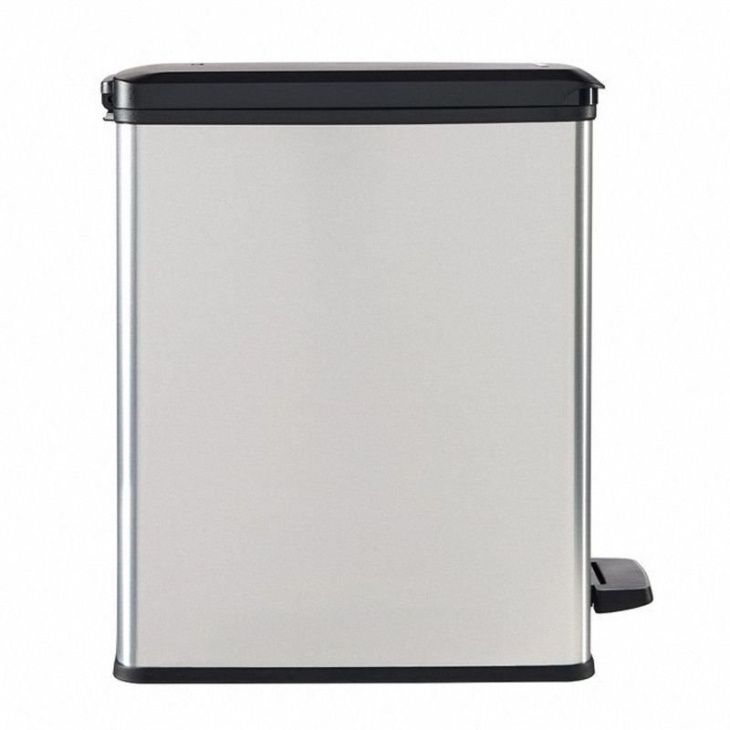 Kosz pedałowy 25L Slim Bin Curver 213300 srebrno czarny