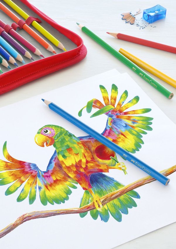 Kredki Trójkątne 12 Kol. Opakowanie Karton Faber-Castell