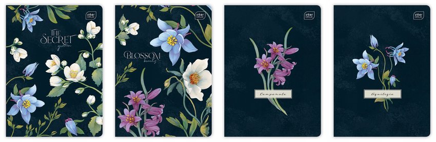 Zeszyt A5 80# M 70g Hybrid Fiori