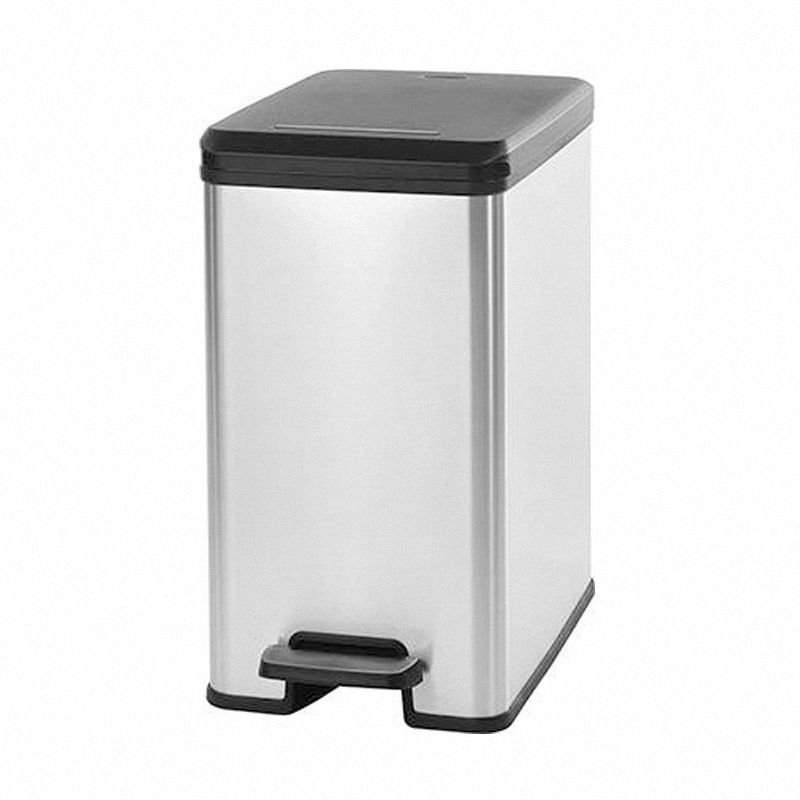 Kosz pedałowy 25L Slim Bin Curver 213300 srebrno czarny