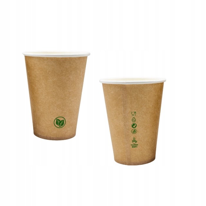 Kubek Papierowy Kraft 300ml śr.90mm 50szt.  /Love Nature