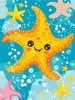 Malowanie po numerach BRUSHME 30x40 cm kids rozgwiazda 1 szt.