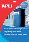 Etykiety Poliestrowe Apli 210X297mm Prostokątne Transparentne 20 Ark.