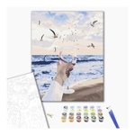 Malowanie po numerach BRUSHME 40x50 cm morze w szklance 1 szt., w pudełku