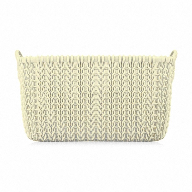 Koszyk prostokątny Curver Knit XS kremowy 226394