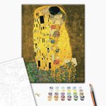Malowanie po numerach BRUSHME 40x50 cm Pocałunek Gustav Klimt 1 szt., w pudełku