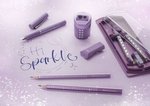 Ołówek Jumbo Sparkle Metallic Fioletowy Faber-Castell