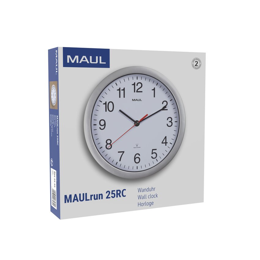 Zegar Ścienny Maulrun 25Rc Srebrny