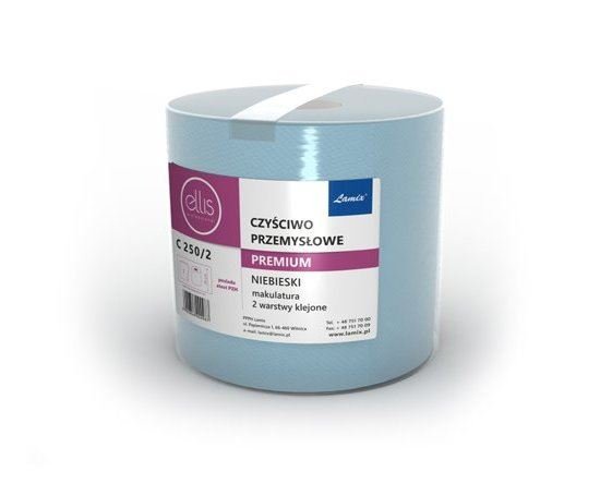 Czyściwo papierowe Ellis Premium, 2-warstwowe, niebieskie