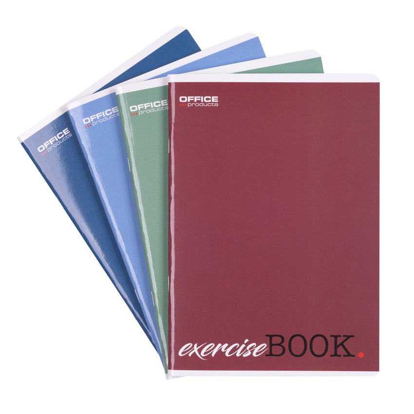 Zeszyt szkolny OFFICE PRODUCTS A5 w kratkę 80 kart., 60gsm mix kolorów