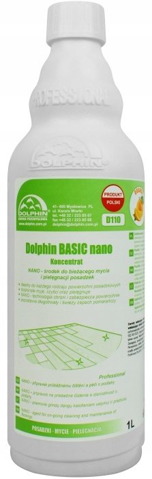 Dolphin Koncentrat Do Bieżącego Mycia i Pielęgnacji Posadzek Basic Nano Orange D110 1L