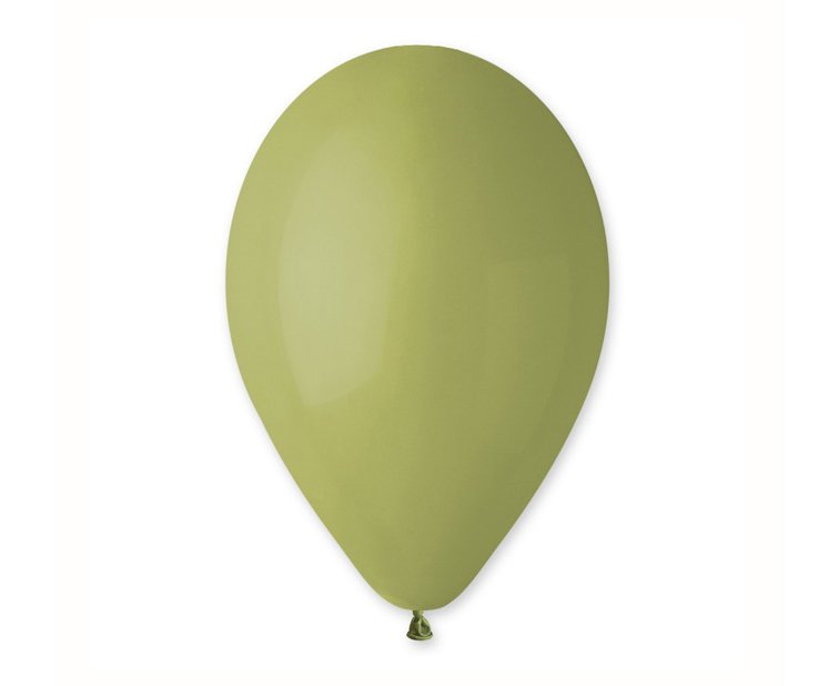 Balony G120 pastel 13" Zielone oliwkowe 98/ 50 szt.