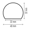 Profile ochronne S20R - ochrona powierzchni żółto-czarny / Durable