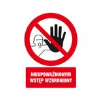 Znak TDC Nieupoważnionym Wstęp Wzbroniony 2  /TDC