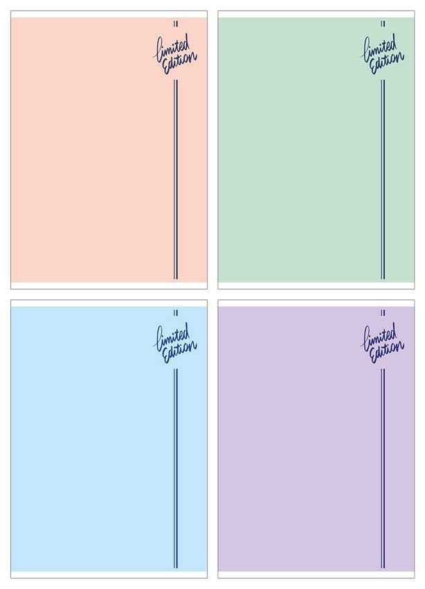 Zeszyt szkolny GIMBOO A5 w kratkę 60 kart., 70gsm mix kolorów