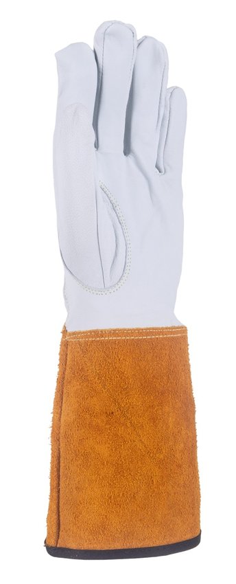 Rękawice spawalnicze DONAU SAFETY DS-KEV WELTIG kevlar skóra kozia rozm. 9/L biało-złote