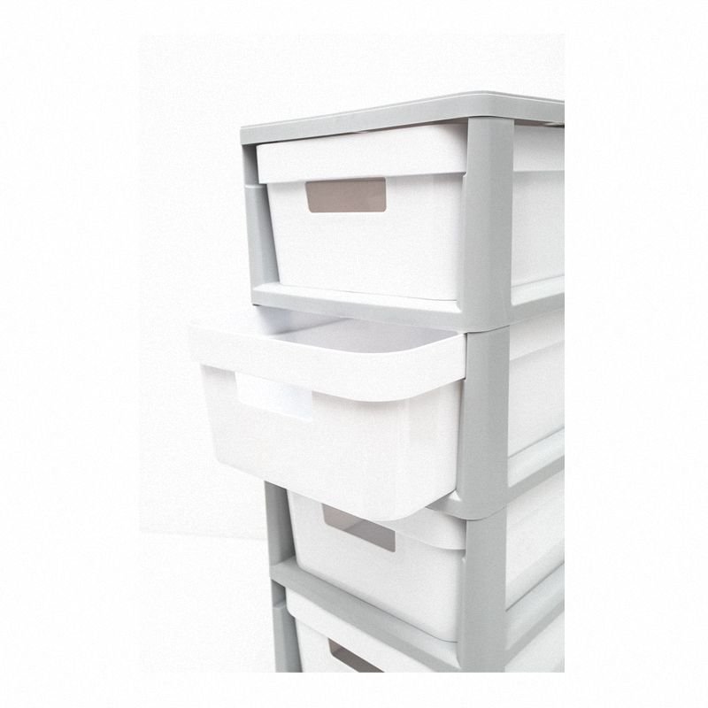 Regał Infinity 4x10L szaro biały Curver model 231559