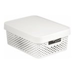 Kosz ażurowy z pokrywą Infinity 11L biały Curver 229167