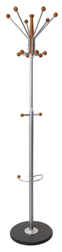 Wieszak na ubrania OFFICE PRODUCTS Goteborg stojący uch. na parasol srebrny