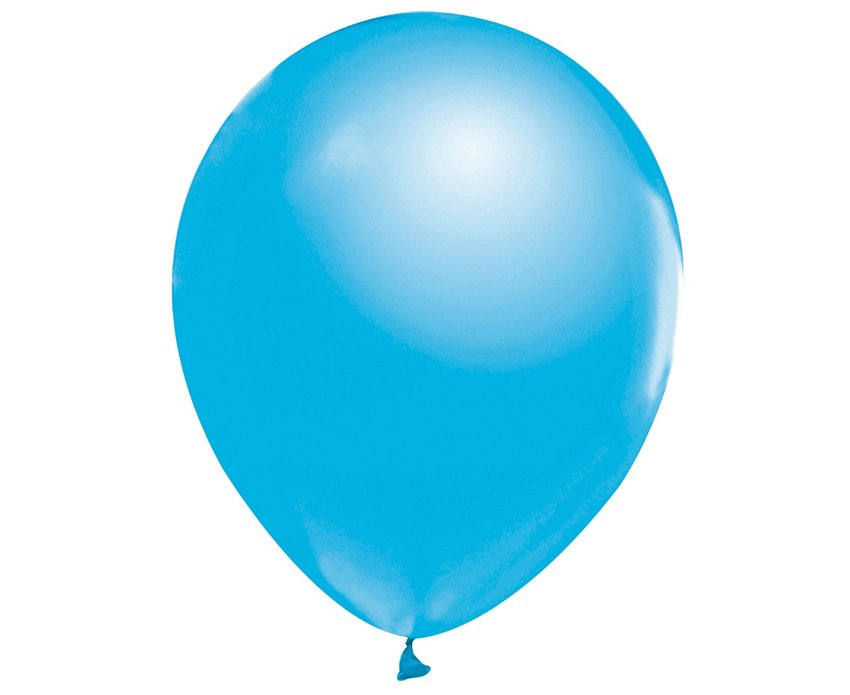 Balony Beauty&Charm, metaliki j. niebieskie 12"/ 50 szt. /GoDan