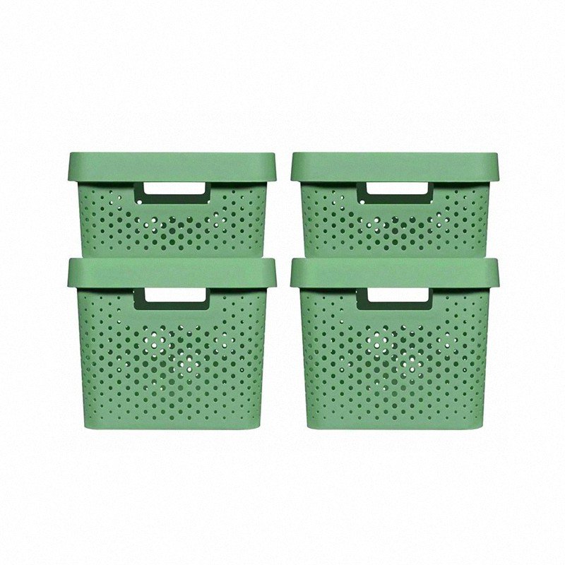 Curver Infinity pojemnik ażurowy 4.5L zielony 245854