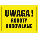 Znak TDC Uwaga Roboty Budowlane  /TDC