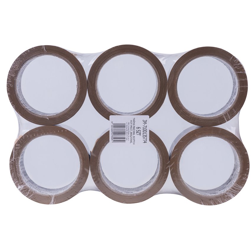 Taśma pakowa SCOTCH® Hot-melt (369), 48mm 66m brązowa