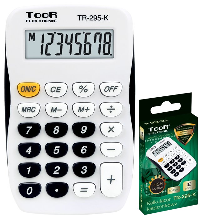 Kalkulator kieszonkowy TOOR TR-295-K 8-pozycyjny kieszonkowy