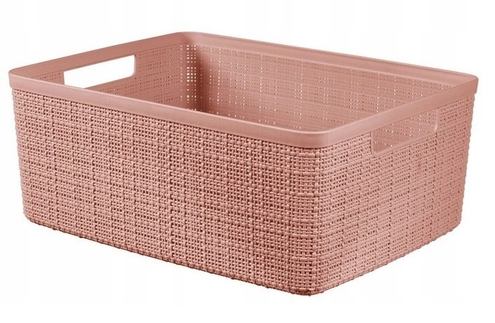 Kosz Jute M 12L pudrowy róż marki Curver 255194