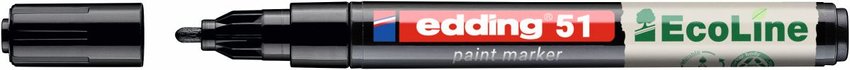 Marker olejowy na bazie wody e-51 EDDING EcoLine 1-2mm czarny
