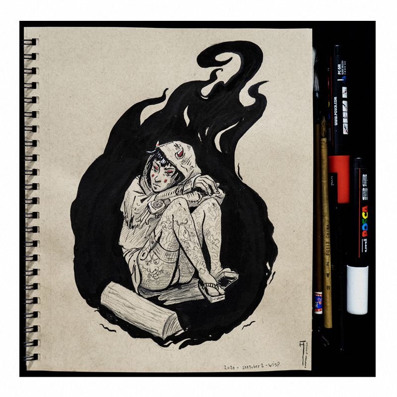 Czerwony marker plakatowy Uni Posca PC-5M okrągły