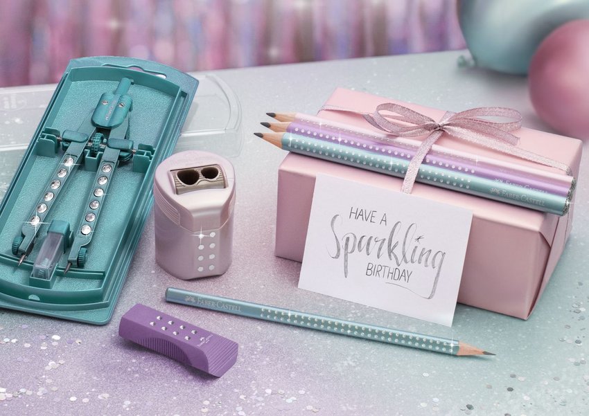 Ołówek Jumbo Sparkle Metallic Fioletowy Faber-Castell