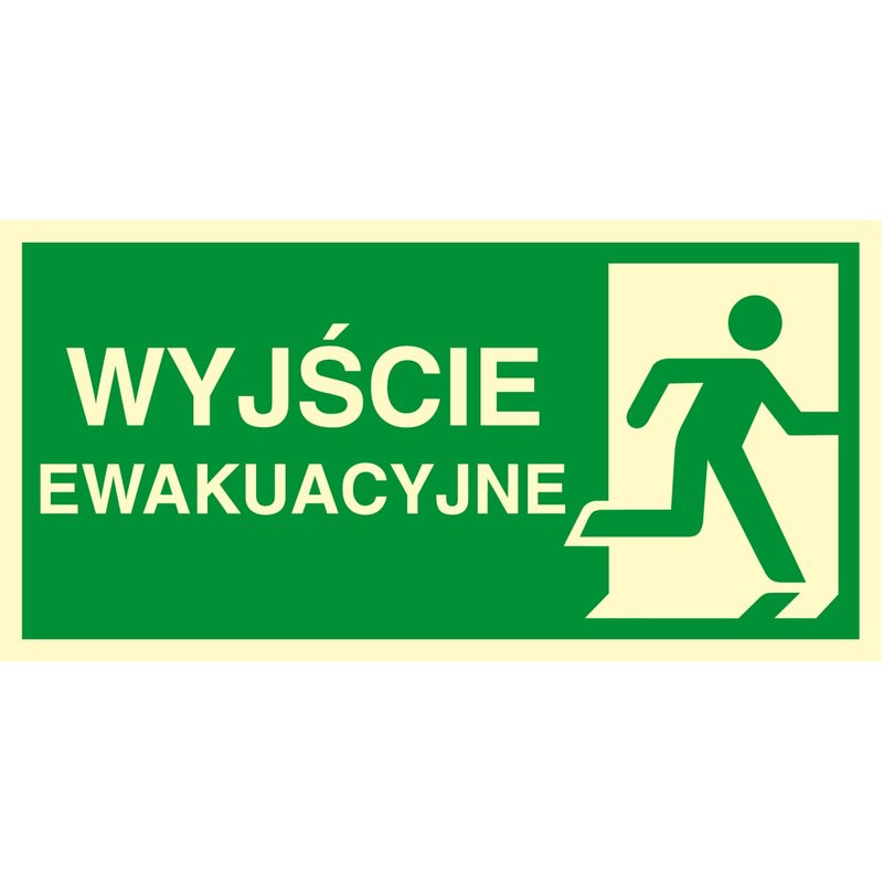 Znak TDC Kierunek Do Wyjścia Ewakuacyjnego – W Prawo 2  /TDC