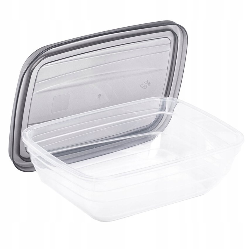 Prostokątny pojemnik na żywność Vedo 0,5L szary Curver