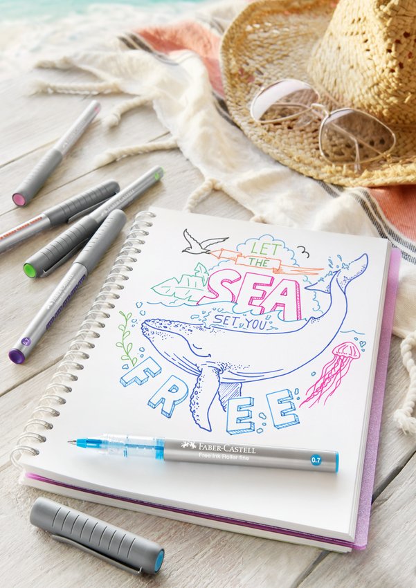 Cienkopis Kulkowy Free Ink 0,7mm Fioletowy Faber-Castell