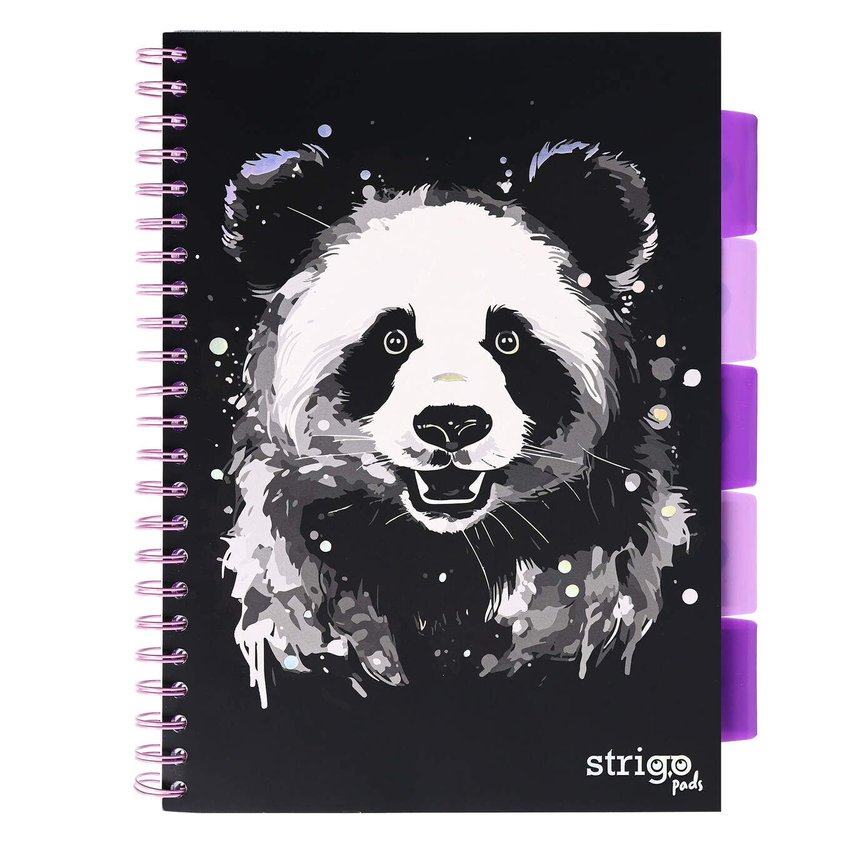 PROJECT BOOK PANDA A4 KRATKA 100k 80g czarny