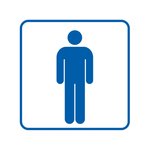 Znak TDC Toaleta Męska  /TDC