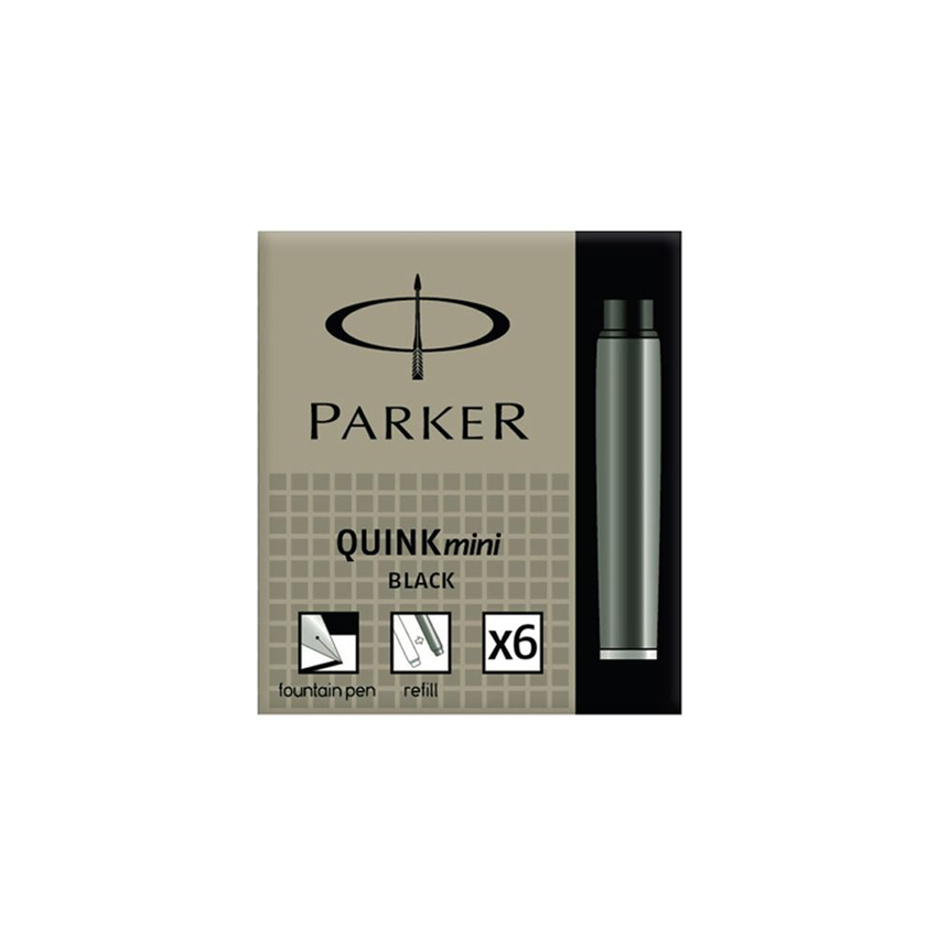 Parker Naboje Quink Mini 6szt. Czarne [1950407]