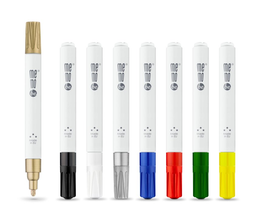 Marker Olejowy Mm301 Memobe, Końcówka Okrągła 2-4 Mm Biały