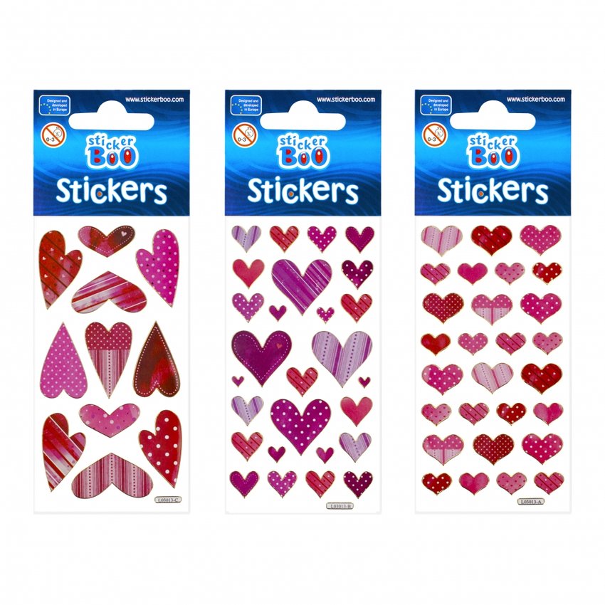 Naklejki 66x180 Serca /StickerBoo