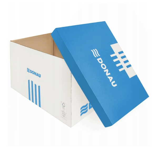Pudło Archiwizacyjne Donau Karton Zbiorcze Górne Niebieskie