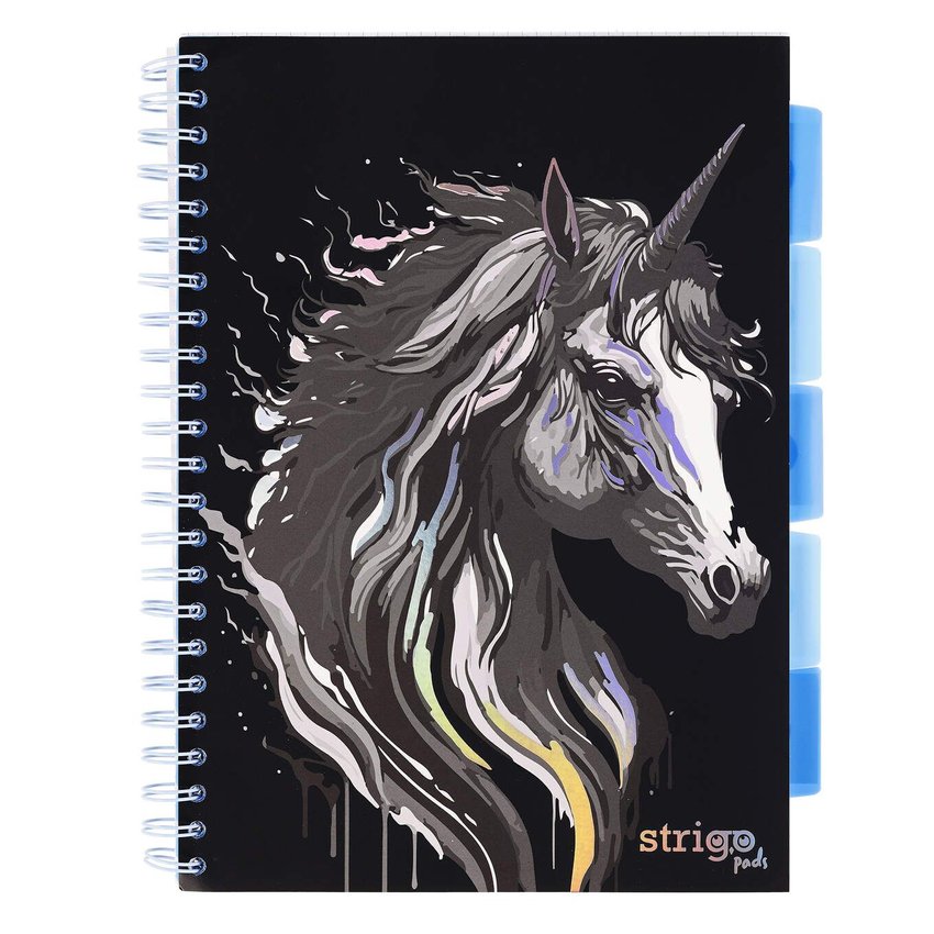 PROJECT BOOK UNICORN A4 KRATKA 100k 80g czarny