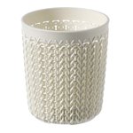 Curver Knit pojemnik okrągły S 0,6L kremowy 234664